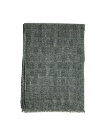 Light Dry Green Scarf 100% Wool